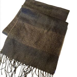 Cejon Scarf dark Navy blue nylon/acrylic made in Italy 11x70 *NEW*